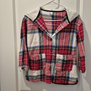 Wonderkids Red Plaid Kids Jacket